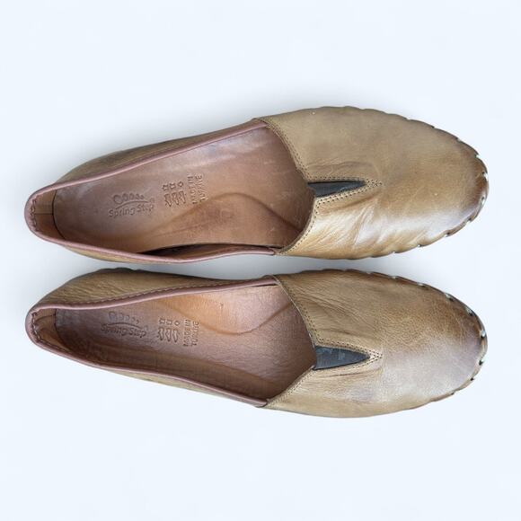 Spring Step Kathaleta Brown Slip On Leather Comfort Flats Arch Support size 41 - Picture 6 of 10